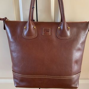 NWT Dooney & Bourke Chestnut Florentine Shopper